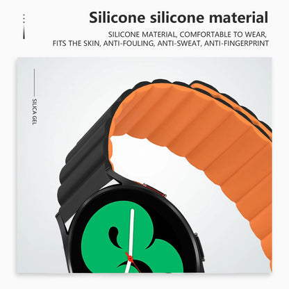 Bracelet en silicone à boucle magnétique pour Samsung Galaxy Watch 4/5/6