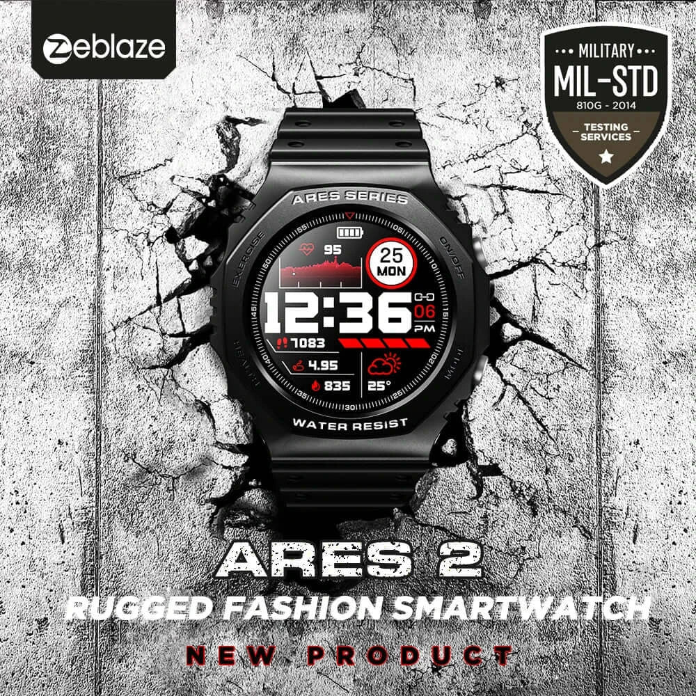 Smartwatch ZEBLAZE Ares 2 - NOATEKK Smartwatches